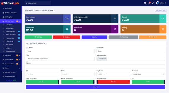 StakeLab - Crypto Buy Sell and Staking Platform