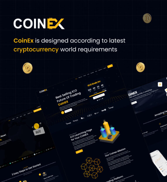 COINEX - Crypto Currency Admin Dashboard Template - Image 2